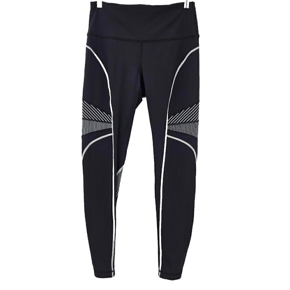 Lululemon Channel Your Energy Tight 28" Black & White Women’s Size 10 Activewear